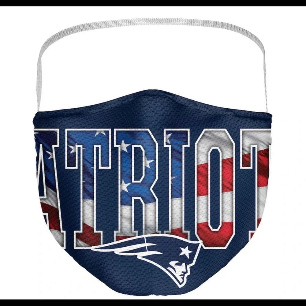 NWT New England Patriots 3 Pack Face Mask 485